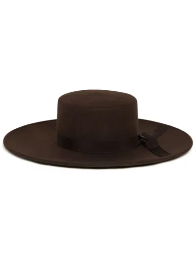 Alanui Gaucho Wool Hat In Brown
