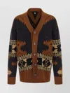 Alanui Geometric Pattern Long Sleeve Cardigan In Multi