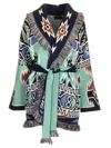 Alanui Geometric Roots Cardigan In Soft Virgin Wool