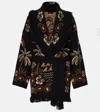 Alanui Glimpse Of Eden Cardigan In Black