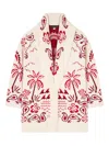 Alanui Glimpse Of Eden Cardigan In Red