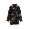 Alanui Glimpse Of Eden Cardigan In Black