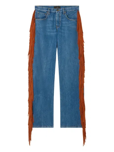 Alanui Golden Dusk Denim Jeans In Blue