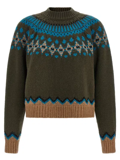 Alanui Green Sweet Winter Sweater