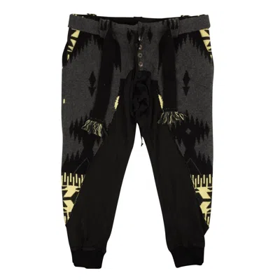 Alanui Grey Icon Patch Mica Cashmere Pants