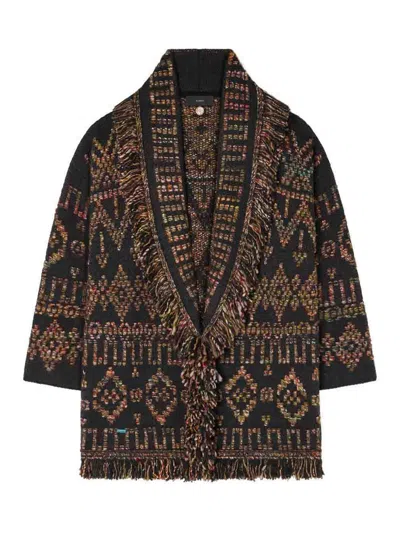 ALANUI GRUNGE BEAT WOOL CARDIGAN