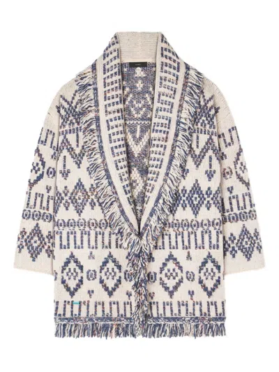 ALANUI ALANUI GRUNGE BEAT WOOL CARDIGAN
