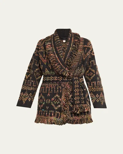 ALANUI GRUNGE BEAT WRAP CARDIGAN