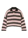 Alanui Grunge Striped Sweater In Multi