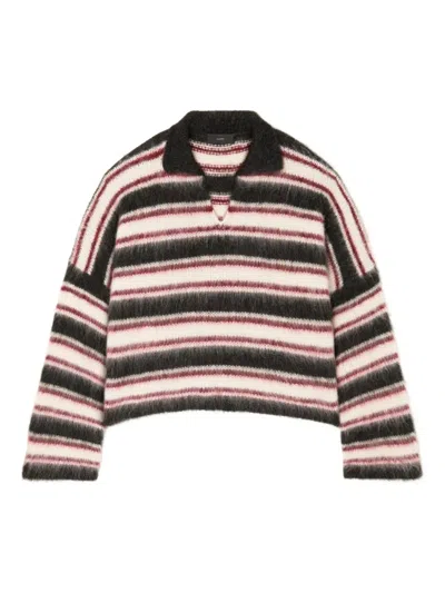 Alanui Grunge Striped Sweater In Multi