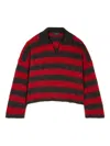 Alanui Grunge Striped Sweater In Red