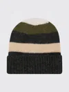 Alanui Striped Beanie Featuring Folded Cuff In Green