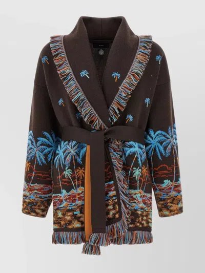 Alanui The Tale Of A Hawaiian Cashmere Cardigan In Multicolor