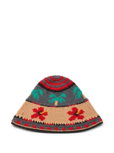 Alanui Hibiscus Bloom Beanie In Multi