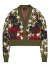 Alanui Hibiscus Bloom Cardigan In Multi