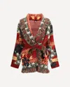 Alanui Hibiscus Bloom Cardigan In Multi