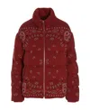 Alanui Woman Down Jacket Red Size S Virgin Wool In Red