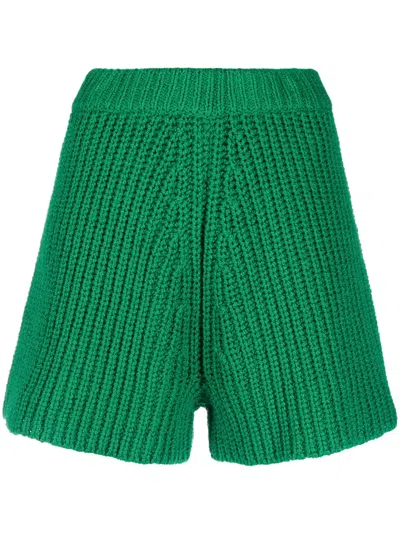 ALANUI HIGH-WAISTED KNITTED SHORTS