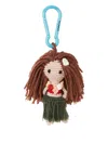 Alanui Hoola Girl Amigurumi Crocheted Keyring In Multi