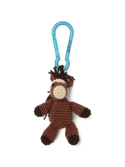 Alanui Horse Amigurumi Crochet Keyring In Purple