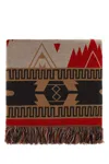 Alanui Embroidered Cashmere Blend Icon Blanket In Brown