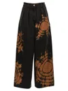 Alanui Hues Of The Desert Jeans Multicolor In Nero/fantasia