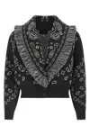 Alanui Knitwear Shawl Collar Fringe Detailing In Multi