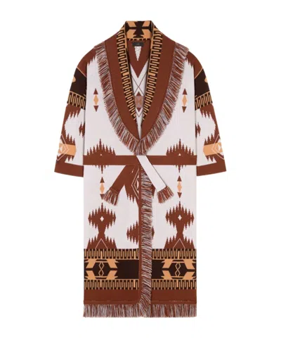 ALANUI ALANUI JACQUARD PATTERN LONG CARDIGAN