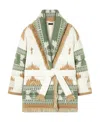 Alanui Icon Intarsia Cashmere-blend Cardigan In White