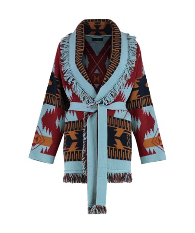 Alanui Women's Icon Jacquard Knit Cardigan | Size Medium | Lwhb064r25kni004 Color 2840 In Multi