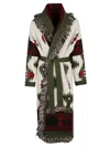 Alanui Icon Jacquard Coat In Multi