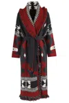 Alanui 'icon' Long Coat In Multi