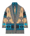 Alanui Shawl Collar Knit Cardigan With Fringe In Multi