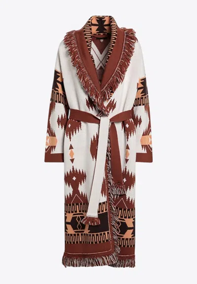 ALANUI ICON JACQUARD  WOOL COAT