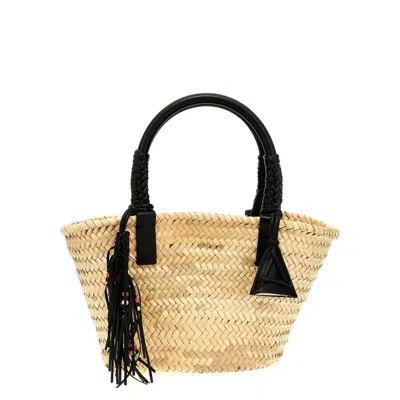 Alanui Icon Palm Leaf Tote Bag In Black