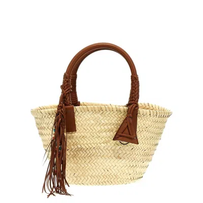 Alanui Icon Palm Leaf Tote Bag In Brown