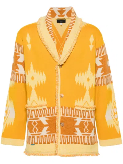 ALANUI ICON PATTERN-JACQUARD CARDIGAN