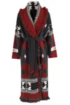 Alanui 'icon' Long Coat In Black