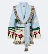 Alanui Intarsia Wool-blend Cardigan In Multi