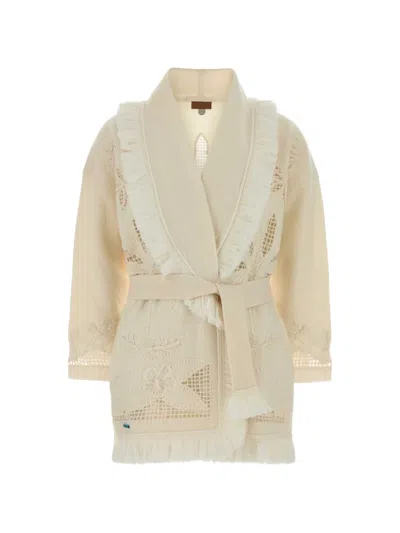 Alanui Island's Diary Cardigan In Neutral
