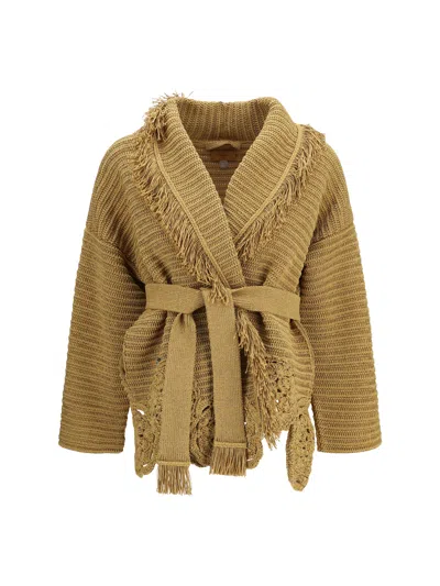 Alanui Island Memories Cardigan In Neutral