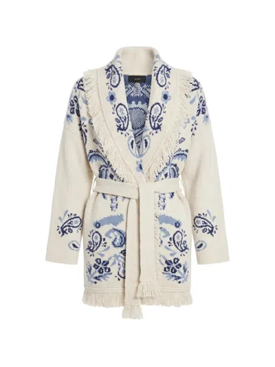 Alanui Island Roots Fringe-trimmed Cardigan In Neutral