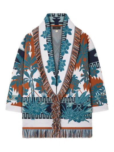 Alanui Island Soul Wool Cardigan In Multi
