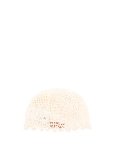 Alanui `island`s Diary` Crotchet Hat In Gray