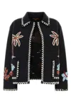 Alanui Remember Me Embroidered Palm-tree Jacket In Multi