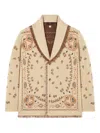 Alanui Jacquard Cardigan In Neutral