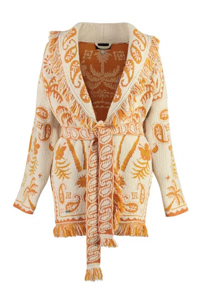 ALANUI ALANUI JACQUARD KNIT CARDIGAN