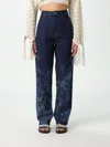 Alanui Jungle Toile De Jouy Straight-leg Jeans In 牛仔布