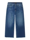 Alanui Fringed Wide Leg Jeans In Blue
