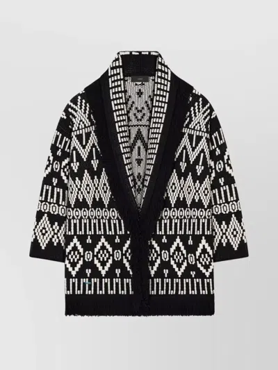 ALANUI JUNGLE BEAT WOOL BLEND CARDIGAN